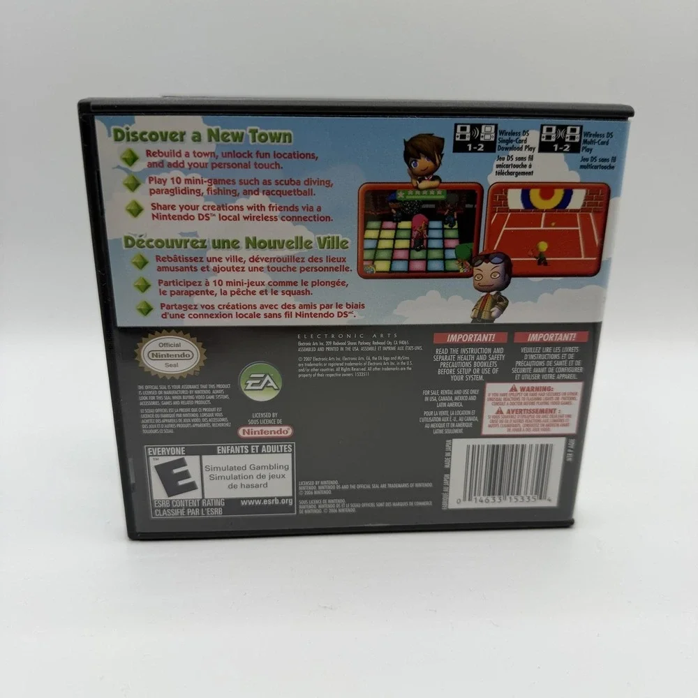 MySims Nintendo DS Game E EA NTSC-U/C Case Manual 2007 Simulation Family